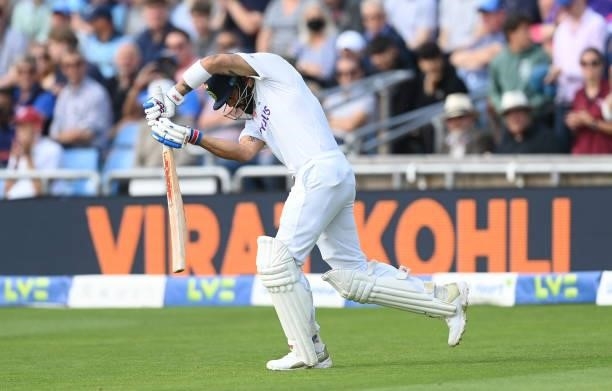 Virat Kohli of India comes out to bat during the 3rd LV= Test Match between England and India at Emerald Headingley Stadium on August 25, 2021 in...