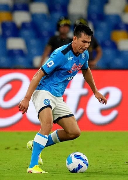 During the Serie A match between SSC Napoli v Venezia FC at Stadio Diego Armando Maradona on August 22, 2021 in Naples, Italy.