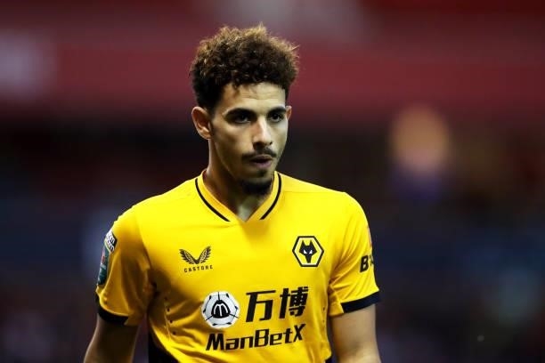 Rayan Ait-Nouri of Wolverhampton Wanderers looks on during the Carabao Cup Second Round match between Nottingham Forest and Wolverhampton Wanderers...