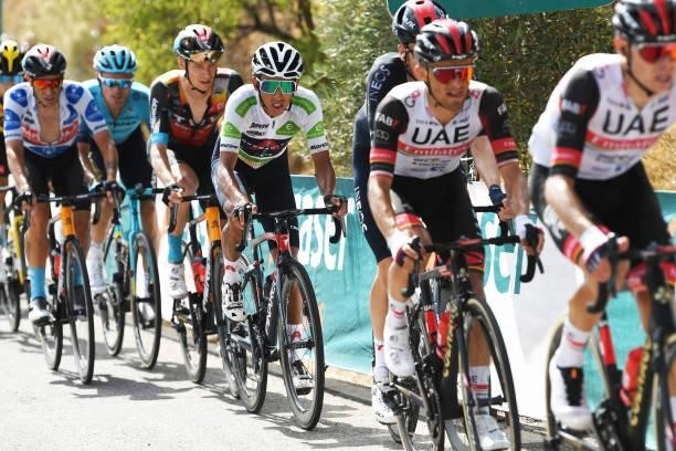 Egan Arley Bernal Gomez of Colombia and Team INEOS Grenadiers White Best Young Rider Jersey during the 76th Tour of Spain 2021, Stage 11 a 133,6km...
