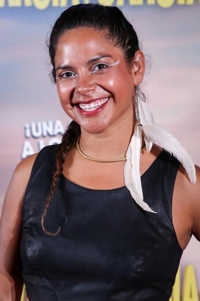 Lele Guillen attends the 'Garcia y Garcia' premiere at Callao City Lights cinema on August 25, 2021 in Madrid, Spain.