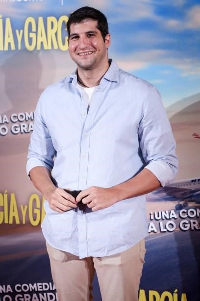 Julian Contreras attends the 'Garcia y Garcia' premiere at Callao City Lights cinema on August 25, 2021 in Madrid, Spain.