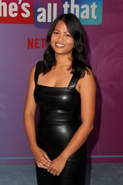 Munika Lay attends Netflix's premiere of "He's All That