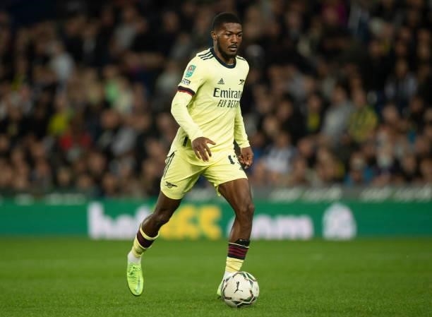 Ainsley Maitland-Niles of Arsenal during the Carabao Cup Second Round match between West Bromwich Albion and Arsenal at The Hawthorns on August 25,...