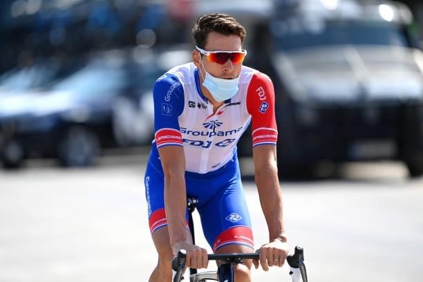 Ramon Sinkeldam of Netherlands and Team Groupama - FDJ prepares for the race prior to the 76th Tour of Spain 2021, Stage 12 a 175 km stage from Jaén...