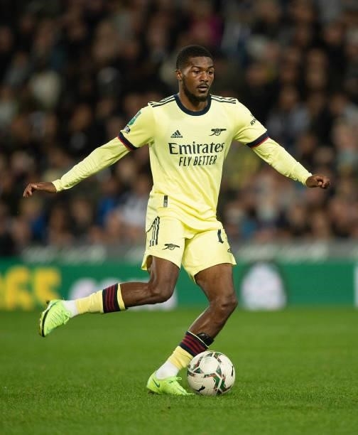 Ainsley Maitland-Niles of Arsenal during the Carabao Cup Second Round match between West Bromwich Albion and Arsenal at The Hawthorns on August 25,...