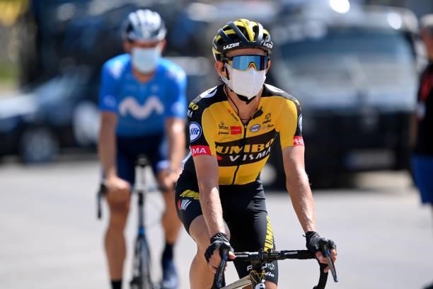 Koen Bouwman of Netherlands and Team Jumbo - Visma prepares for the race prior to the 76th Tour of Spain 2021, Stage 12 a 175 km stage from Jaén to...