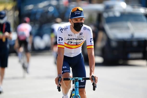 Omar Fraile Matarranz of Spain and Team Astana – Premier Tech prepares for the race prior to the 76th Tour of Spain 2021, Stage 12 a 175 km stage...