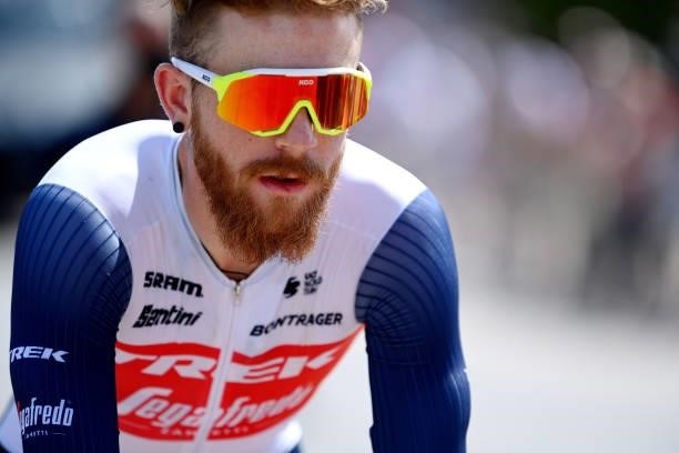 Quinn Simmons of United States and Team Trek - Segafredo prepares for the race prior to the 76th Tour of Spain 2021, Stage 12 a 175 km stage from...