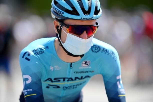 Aleksander Vlasov of Russia and Team Astana – Premier Tech prepares for the race prior to the 76th Tour of Spain 2021, Stage 12 a 175 km stage from...
