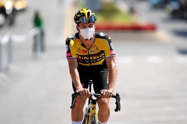 Primoz Roglic of Slovenia and Team Jumbo - Visma prepares for the race prior to the 76th Tour of Spain 2021, Stage 12 a 175 km stage from Jaén to...