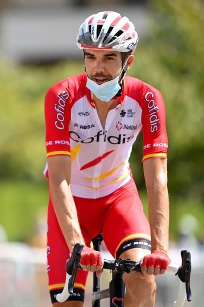 Jesús Herrada Lopez of Spain and Team Cofidis prepares for the race prior to the 76th Tour of Spain 2021, Stage 12 a 175 km stage from Jaén to...