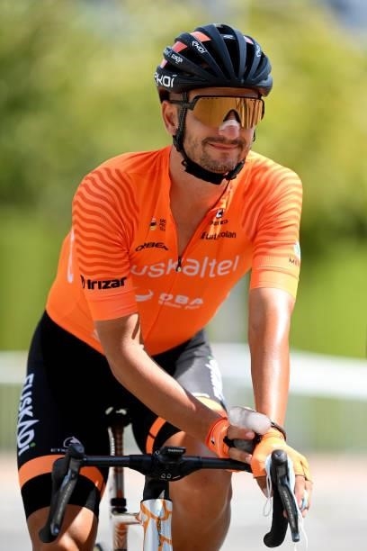 Juan Jose Lobato Del Valle of Spain and Team Euskaltel - Euskadi prepares for the race prior to the 76th Tour of Spain 2021, Stage 12 a 175 km stage...