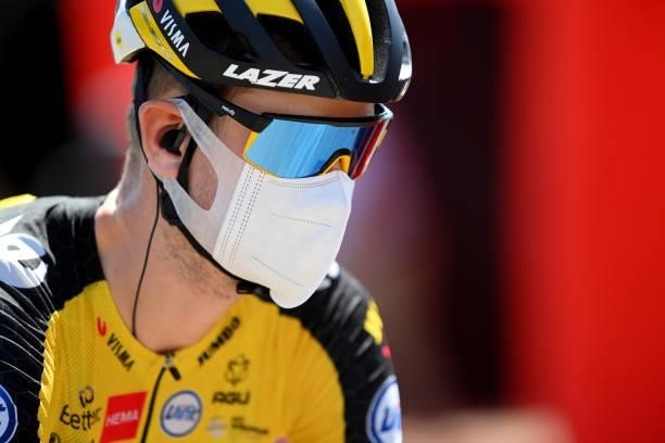 Lennard Hofstede of Netherlands and Team Jumbo - Visma prepares for the race prior to the 76th Tour of Spain 2021, Stage 12 a 175 km stage from Jaén...