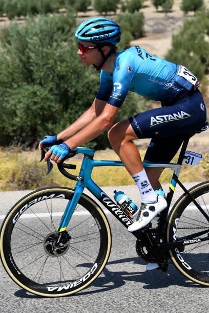 Aleksander Vlasov of Russia and Team Astana – Premier Tech competes during the 76th Tour of Spain 2021, Stage 12 a 175 km stage from Jaén to Córdoba...