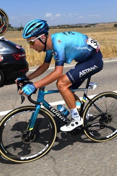 Yuriy Natarov of Kazahkstan and Team Astana – Premier Tech competes during the 76th Tour of Spain 2021, Stage 12 a 175 km stage from Jaén to Córdoba...