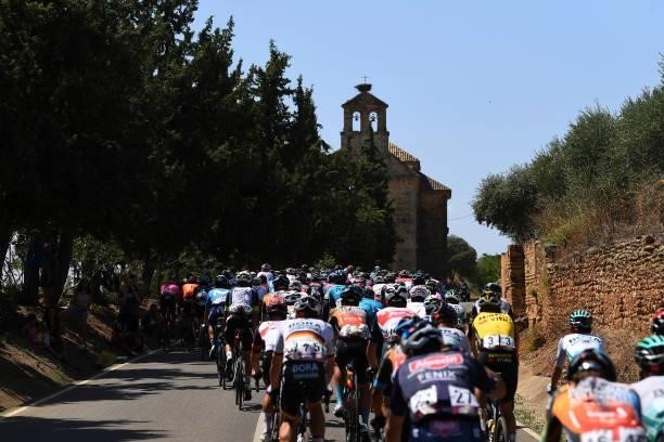 General view of the peloton compete during the 76th Tour of Spain 2021, Stage 12 a 175 km stage from Jaén to Córdoba / @lavuelta / #LaVuelta21 / on...
