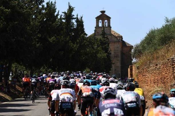 General view of the peloton compete during the 76th Tour of Spain 2021, Stage 12 a 175 km stage from Jaén to Córdoba / @lavuelta / #LaVuelta21 / on...