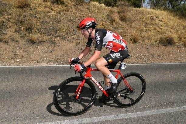Maxim Van Gils of Belgium and Team Lotto Soudal during the 76th Tour of Spain 2021, Stage 12 a 175 km stage from Jaén to Córdoba / @lavuelta /...