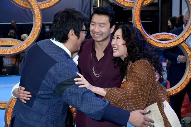 Benedict Wong, Michelle Yeoh, Simu Liu and Sandra Oh attend the "Shang-Chi