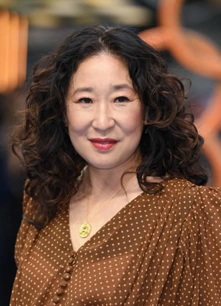 Sandra Oh attends the UK premiere of "Shang-Chi and the Legend of the Ten Rings