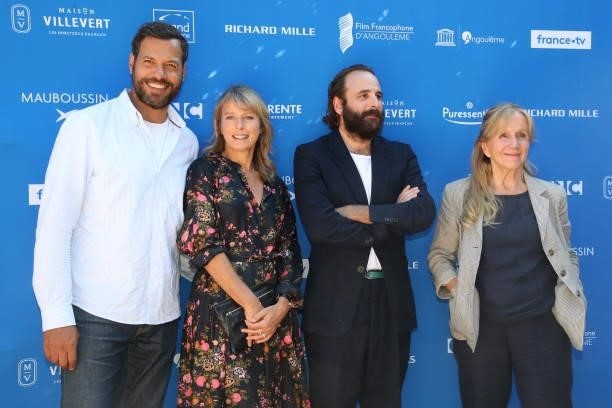Director Laurent Lafitte, Karin Viard, Vincent Macaigne and Helene Vincent attend the "L'Origine du monde