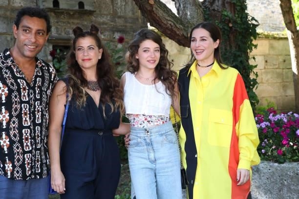 Lyes Salem, director Kamir Aïnouz, Zoe Adjani and Amira Casar attend the "Cigare au miel