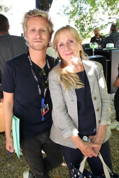 Jeremie Renier and Helene Vncent attend the 14th Angouleme French-Speaking Film Festival - Day Three on August 26, 2021 in Angouleme, France.