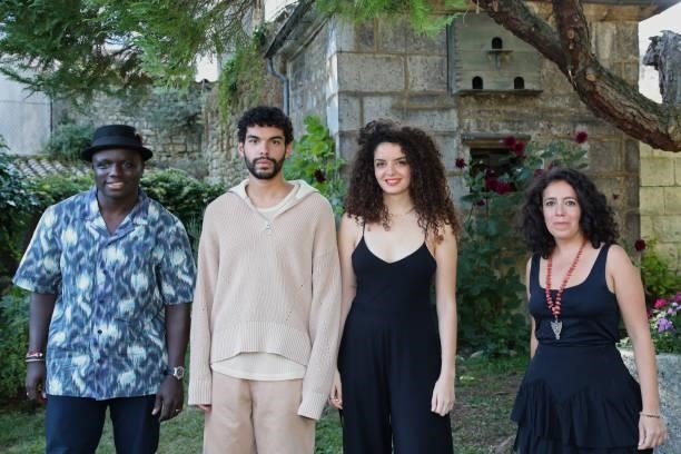 Diong Keba-Tacu, Sami Outalbali, Zbeida Belhajamor and Leyla Bouzid attend the "Une histoire d'amour et de désir