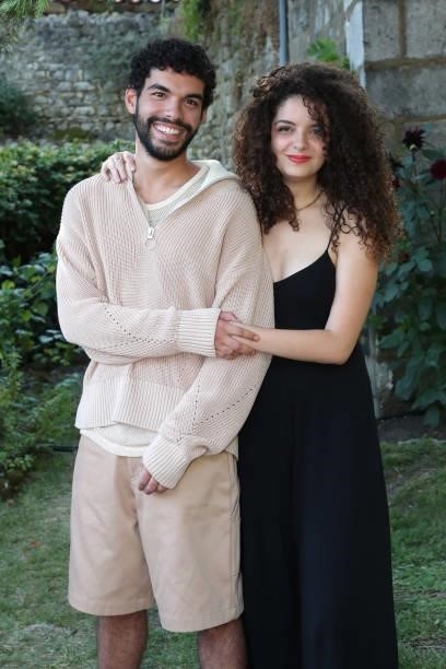 Actors Sami Outalbali and Zbeida Belhajamor attend the "Une histoire d'amour et de désir