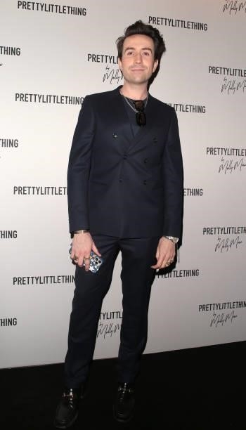 Nick Grimshaw seen attending PrettyLittleThing by Molly Mae - launch party at Novikov on August 26, 2021 in London, England.