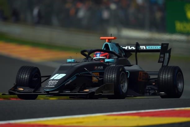 Rafael Villagomez of Mexico and HWA Racelab drives during qualifying ahead of Round 5:Spa-Francorchamps of the Formula 3 Championship at Circuit de...
