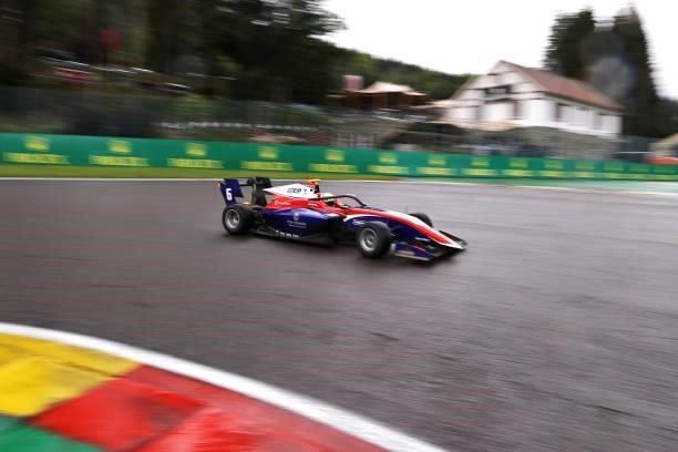 David Schumacher of Germany and Trident drives during qualifying ahead of Round 5:Spa-Francorchamps of the Formula 3 Championship at Circuit de...