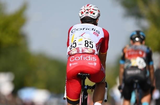 Detailed view of Jesús Herrada Lopez of Spain and Team Cofidis after the 76th Tour of Spain 2021, Stage 13 a 203,7km stage from Belmez to Villanueva...