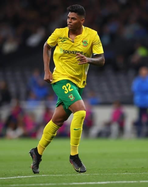 Flavio Ramos of Pacos de Ferreira during the UEFA Conference League Play-Offs Leg Two match between Tottenham Hotspur and Pacos de Ferreira at on...