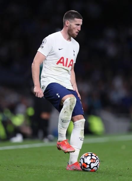 Matt Doherty of Tottenham Hotspur during the UEFA Conference League Play-Offs Leg Two match between Tottenham Hotspur and Pacos de Ferreira at on...