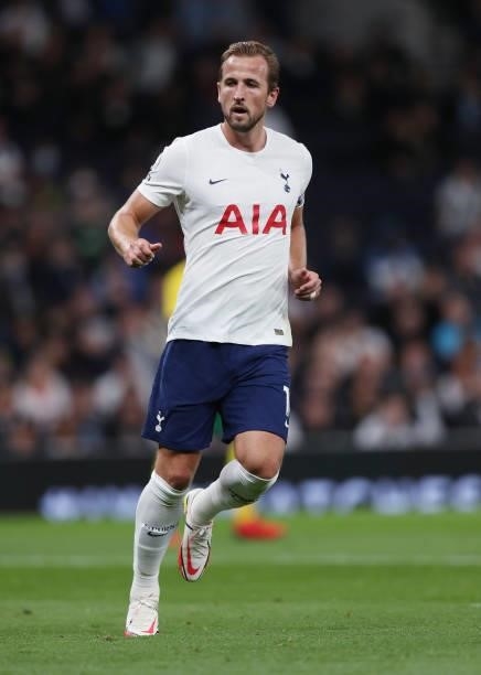 Harry Kane of Tottenham Hotspur during the UEFA Conference League Play-Offs Leg Two match between Tottenham Hotspur and Pacos de Ferreira at on...