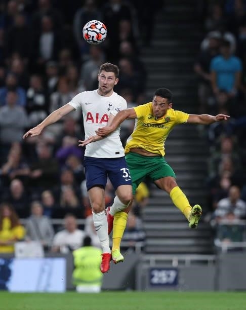 Ben Davies of Tottenham Hotspur in action during the UEFA Conference League Play-Offs Leg Two match between Tottenham Hotspur and Pacos de Ferreira...
