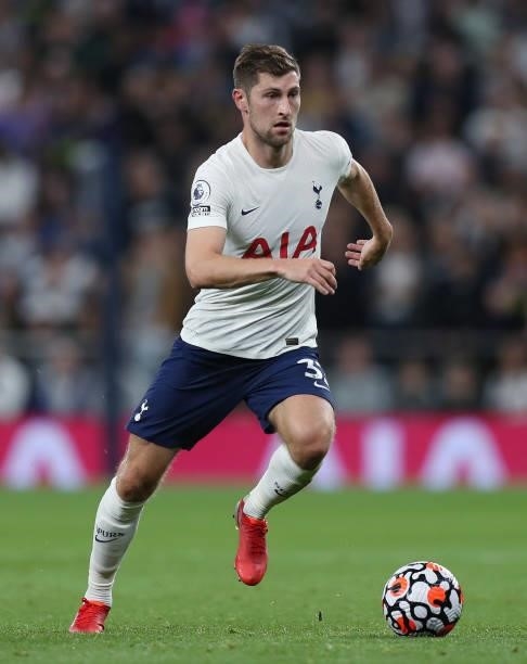 Ben Davies of Tottenham Hotspur in action during the UEFA Conference League Play-Offs Leg Two match between Tottenham Hotspur and Pacos de Ferreira...