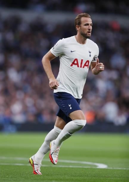 Harry Kane of Tottenham Hotspur during the UEFA Conference League Play-Offs Leg Two match between Tottenham Hotspur and Pacos de Ferreira at on...