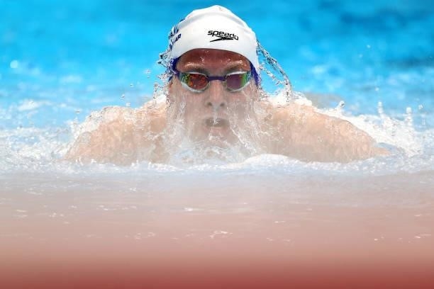 Mark Malyar of Team Israel competes in the Men's 200m Individual Medley - SM7 final on day 3 of the Tokyo 2020 Paralympic Games at on August 27, 2021...