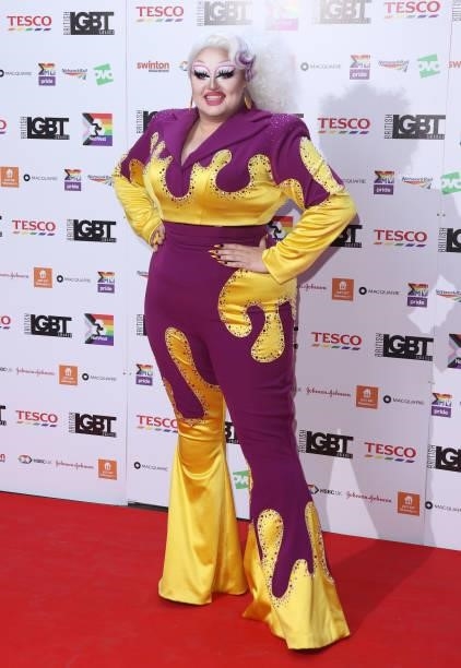 Victoria Scone attends the British LGBT Awards 2021 at The Brewery on August 27, 2021 in London, England.