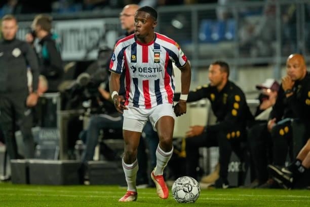 Derrick Kohn of Willem II during the Dutch Eredivisie match between Willem II and PEC Zwolle at Koning Willem II Stadion on August 28, 2021 in...