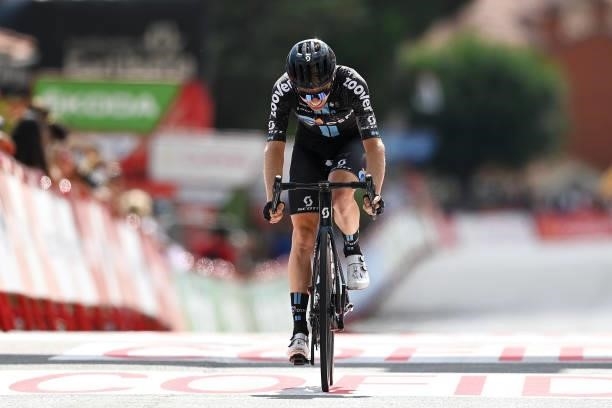 Chris Hamilton of Australia and Team DSM crosses the finishing line in third place during the 76th Tour of Spain 2021, Stage 15 a 197,5km km stage...