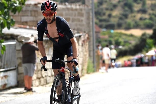 Adam Yates of United Kingdom and Team INEOS Grenadiers attacks in breakaway during the 76th Tour of Spain 2021, Stage 15 a 197,5km km stage from...