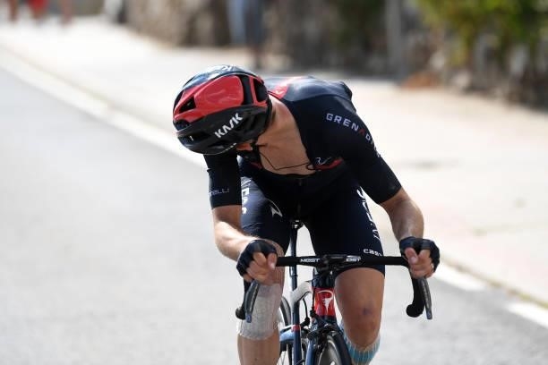 Adam Yates of United Kingdom and Team INEOS Grenadiers attacks in breakaway during the 76th Tour of Spain 2021, Stage 15 a 197,5km km stage from...