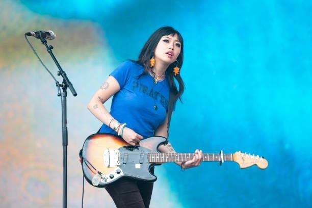Beabadoobee performs on the main stage during Leeds Festival 2021 at Bramham Park on August 29, 2021 in Leeds, England.