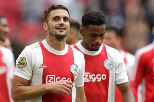 Dusan Tadic during the Dutch Eredivisie match between Ajax and Vitesse at Johan Cruijff ArenA on August 29, 2021 in Amsterdam, Netherlands