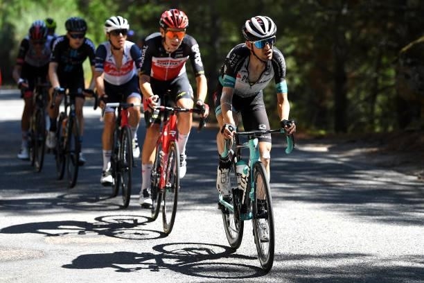 Mikel Nieve Ituralde of Spain and Team BikeExchange competes in the breakaway during the 76th Tour of Spain 2021, Stage 15 a 197,5km km stage from...