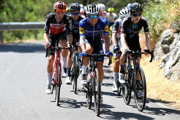 Andrea Bagioli of Italy and Team Deceuninck - Quick-Step competes during the 76th Tour of Spain 2021, Stage 15 a 197,5km km stage from Navalmoral de...